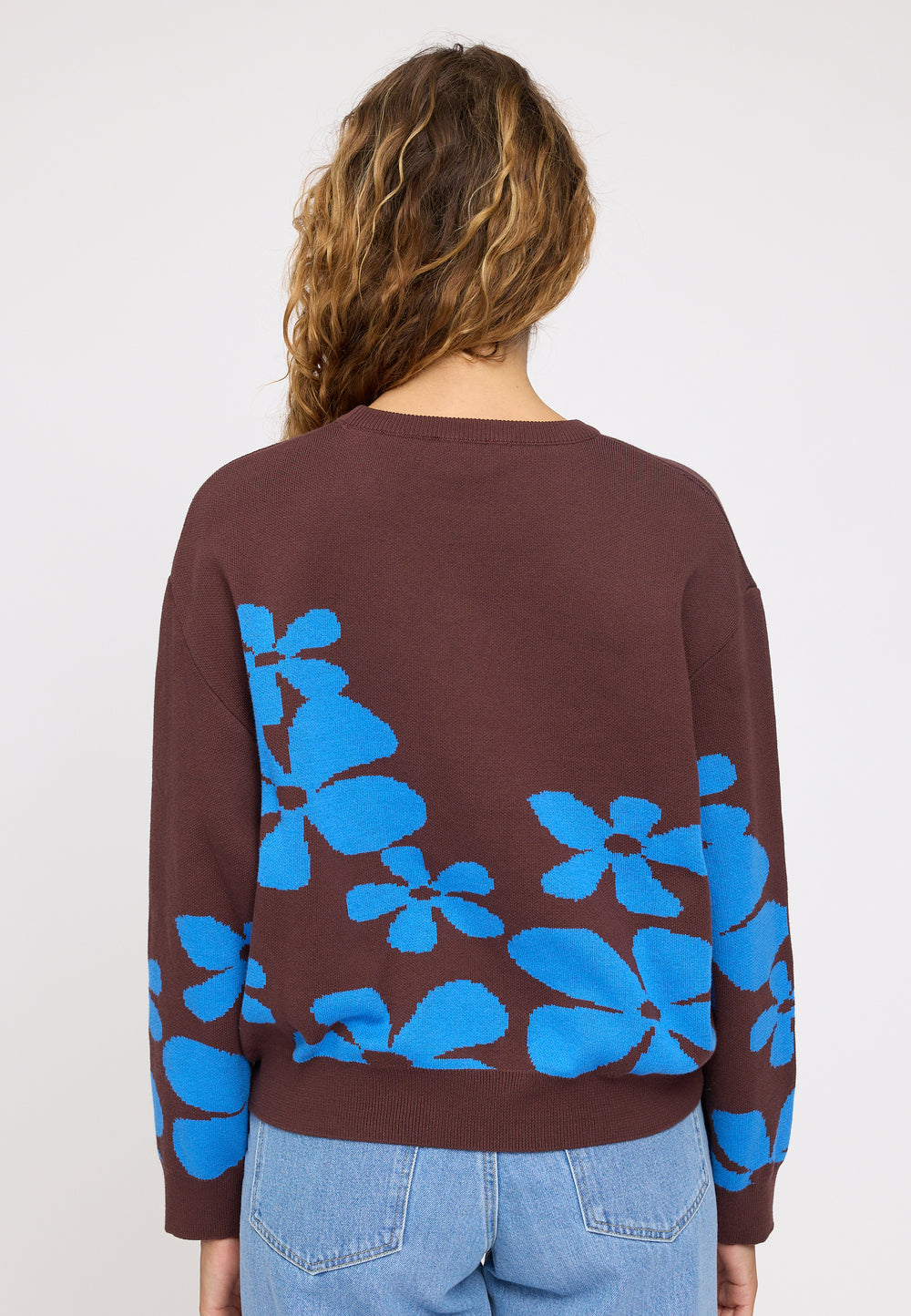 Pullover Floral Jacquard