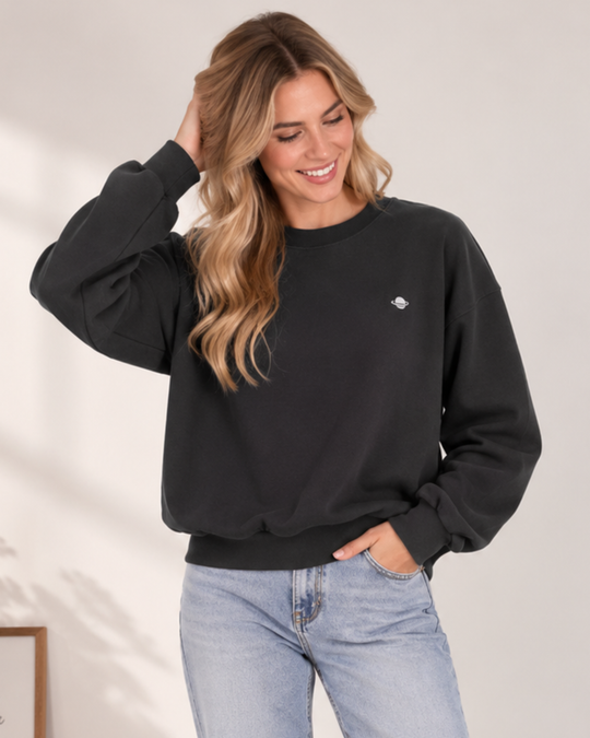 Sweatshirt Black Print