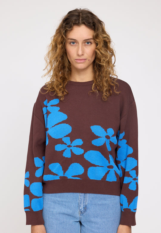 Pullover Floral Jacquard
