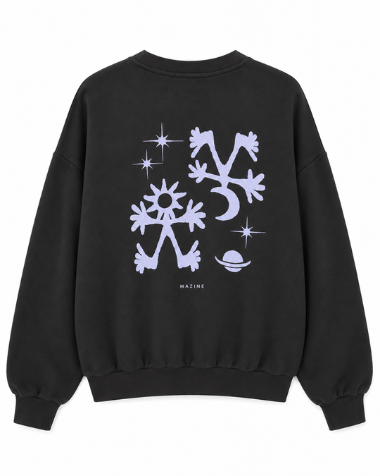 Sweatshirt Black Print