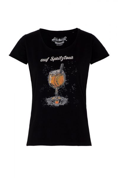 T-Shirt Spritztour, schwarz